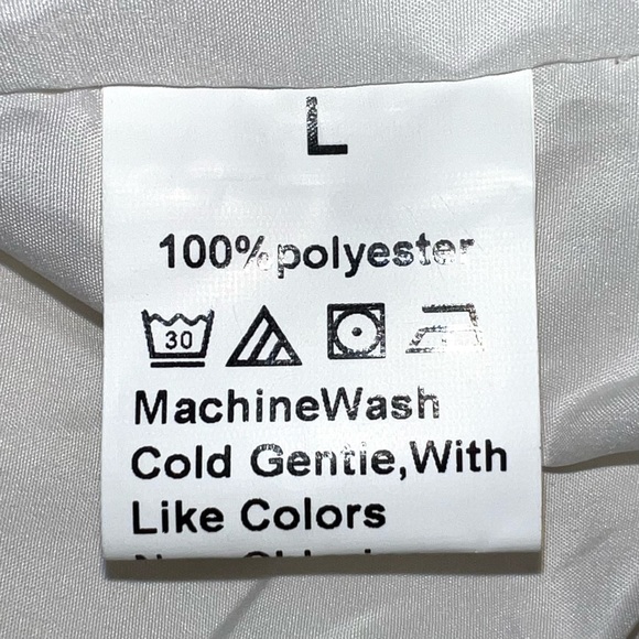 Size L Ivory BOHO lapel collar button front faux pockets lined plush Teddy coat - Picture 15 of 16